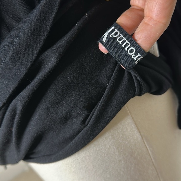 Yohji Yamamoto Ground Y Black Cotton Turtleneck Tee Sz1 - Picture 8 of 12